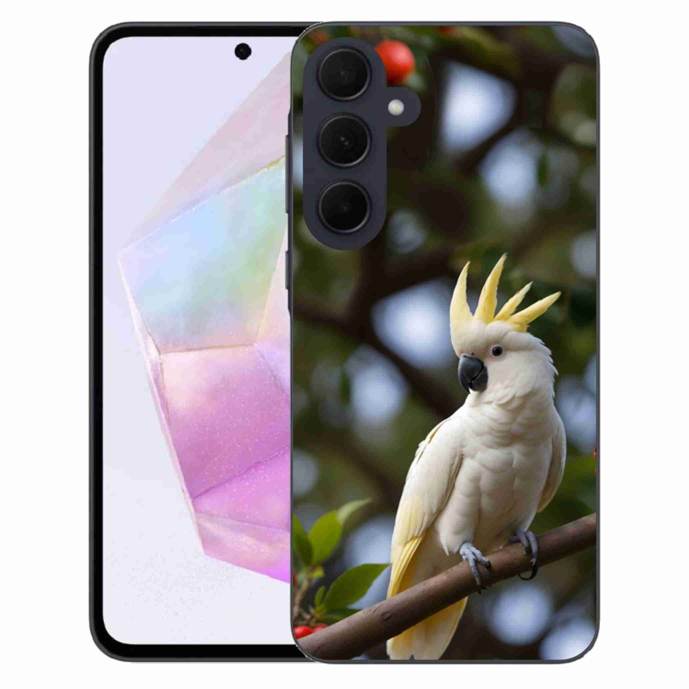 Gél borítás mmCase Samsung Galaxy A35 5G - papagáj kakadu 3