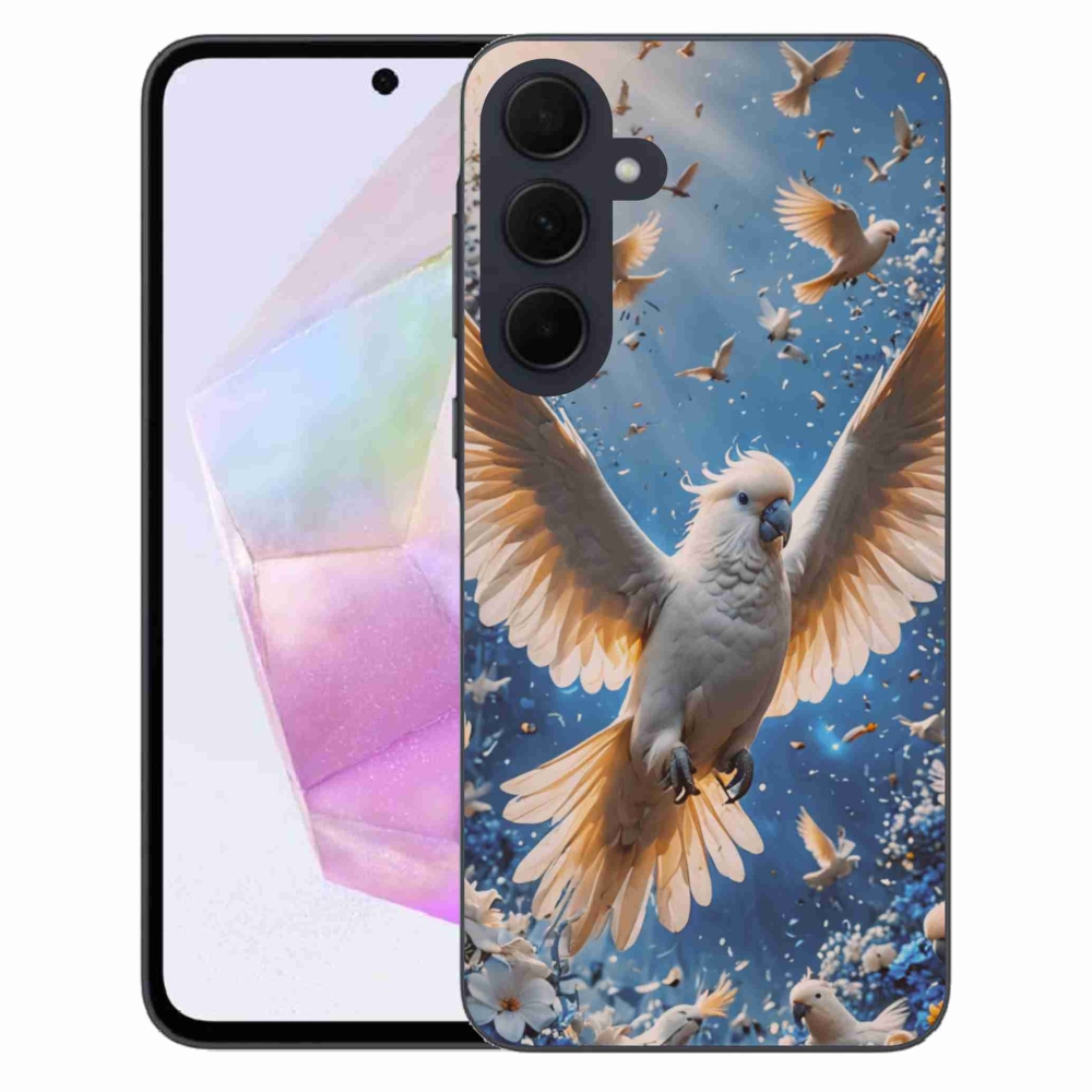 Zselés borítás mmCase Samsung Galaxy A35 5G - papagáj kakadu