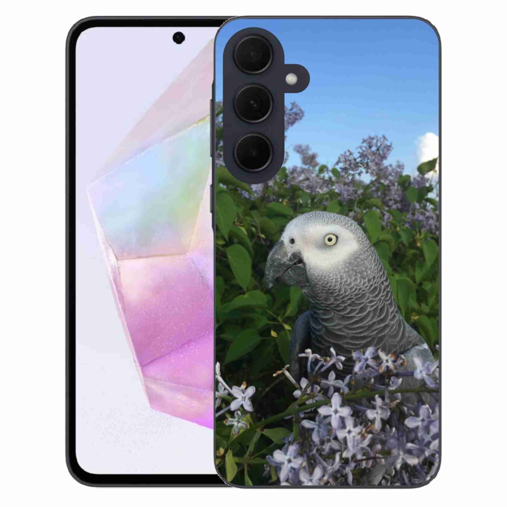 Zselés borítás mmCase Samsung Galaxy A35 5G készülékhez - papagáj Jacob