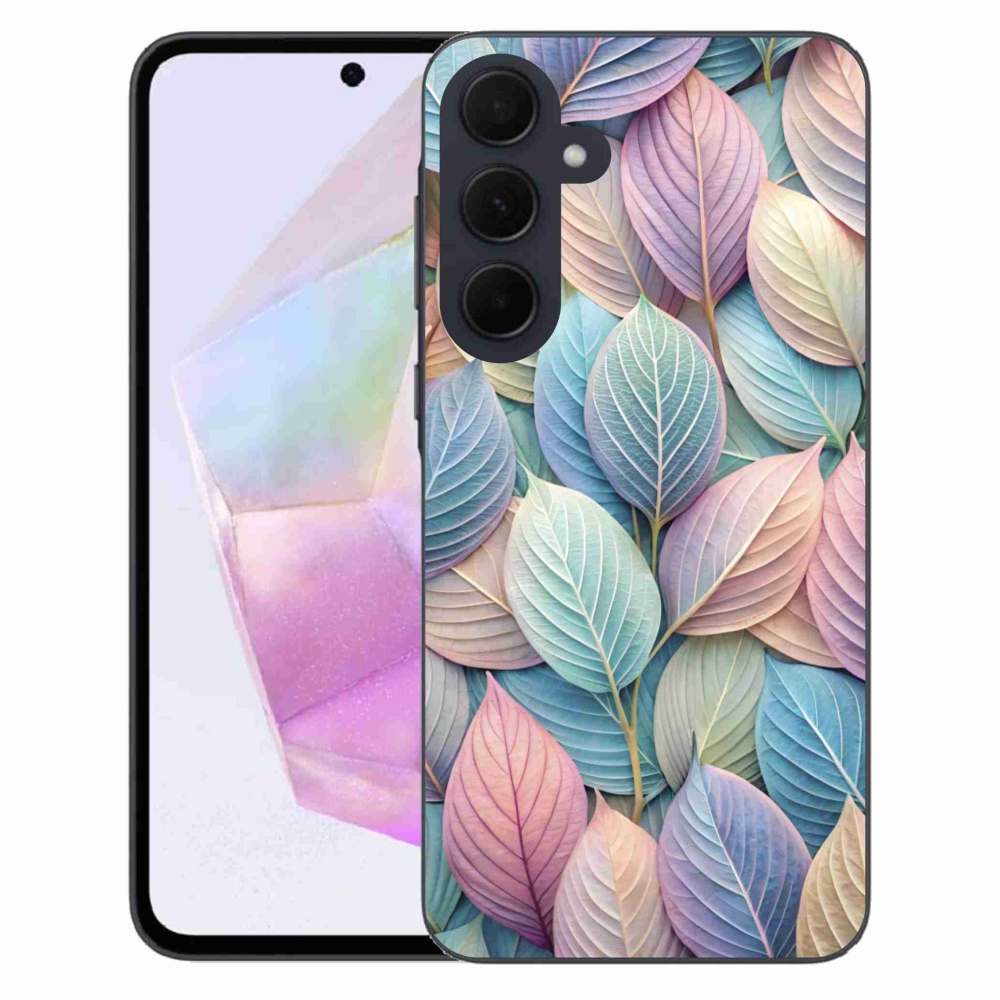 Zselés borítás mmCase Samsung Galaxy A35 5G - pasztell levelek
