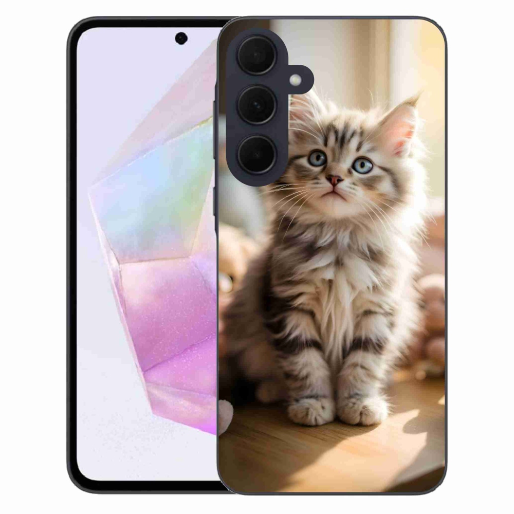 Gél borítás mmCase Samsung Galaxy A35 5G - aranyos cica 10