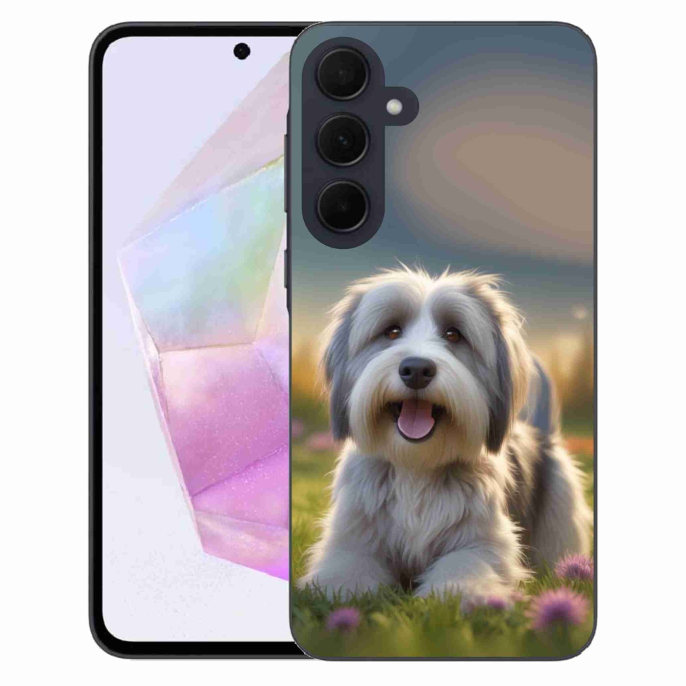 Gél borítás mmCase Samsung Galaxy A35 5G - aranyos Havanna kutya