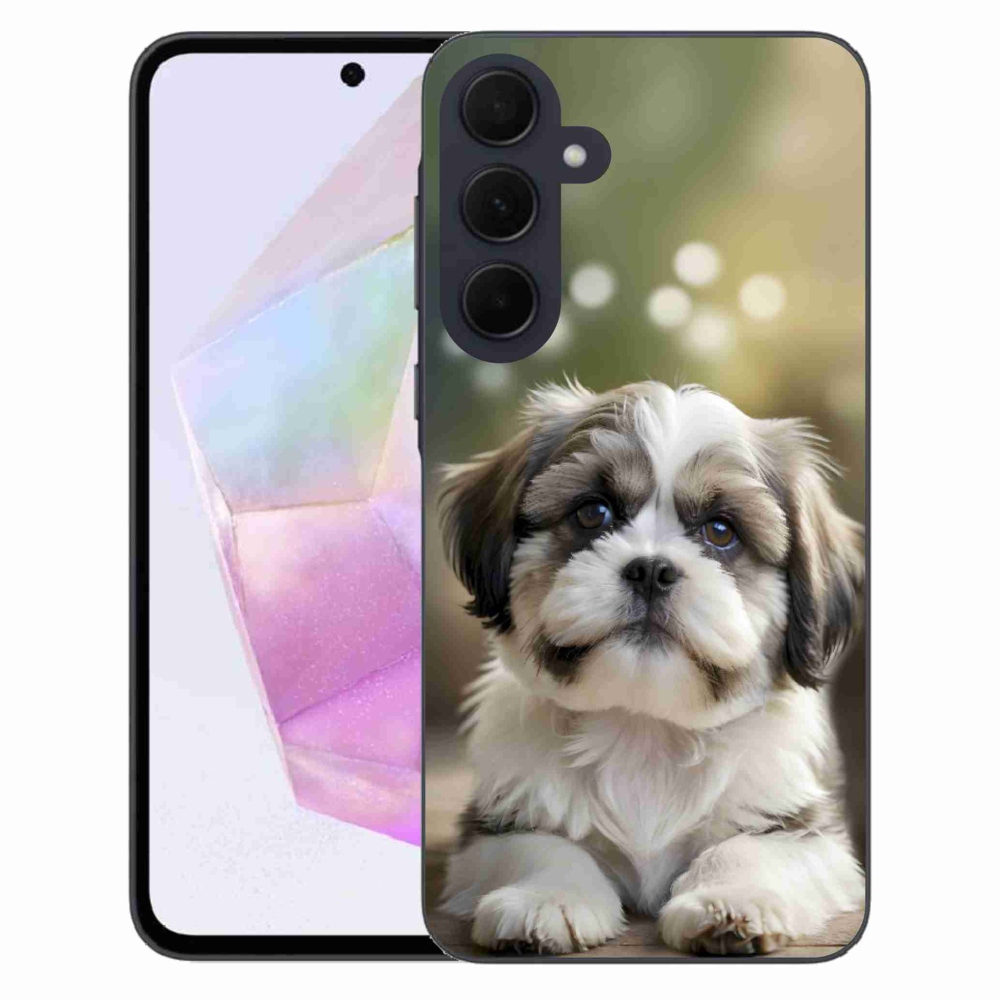 Gél borítás mmCase Samsung Galaxy A35 5G - aranyos shih-tzu