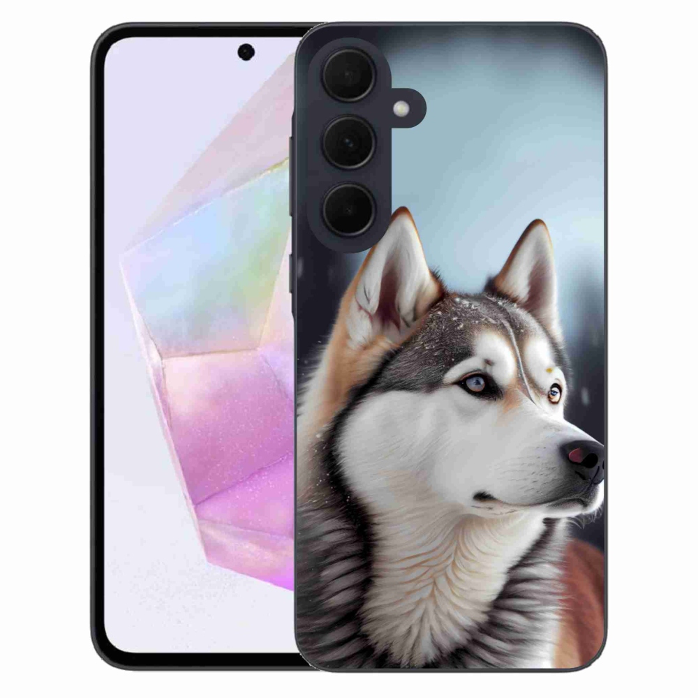 Gél borítás mmCase Samsung Galaxy A35 5G - Szibériai husky