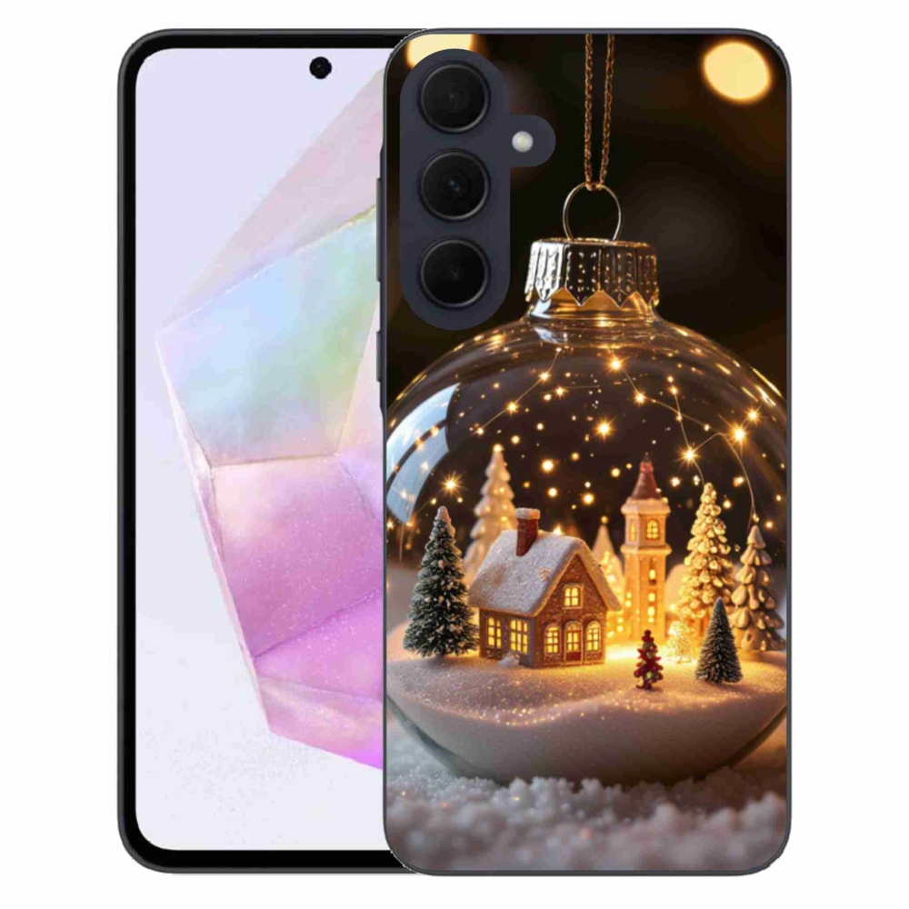Gél borítás mmCase Samsung Galaxy A35 5G - Karácsonyi gömbök 3