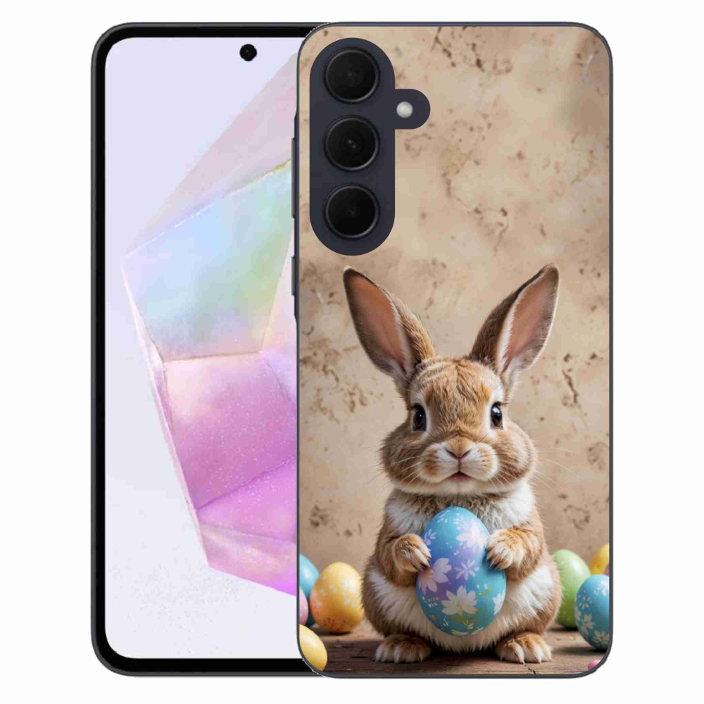 Zselés borítás mmCase Samsung Galaxy A35 5G - Húsvéti nyuszi