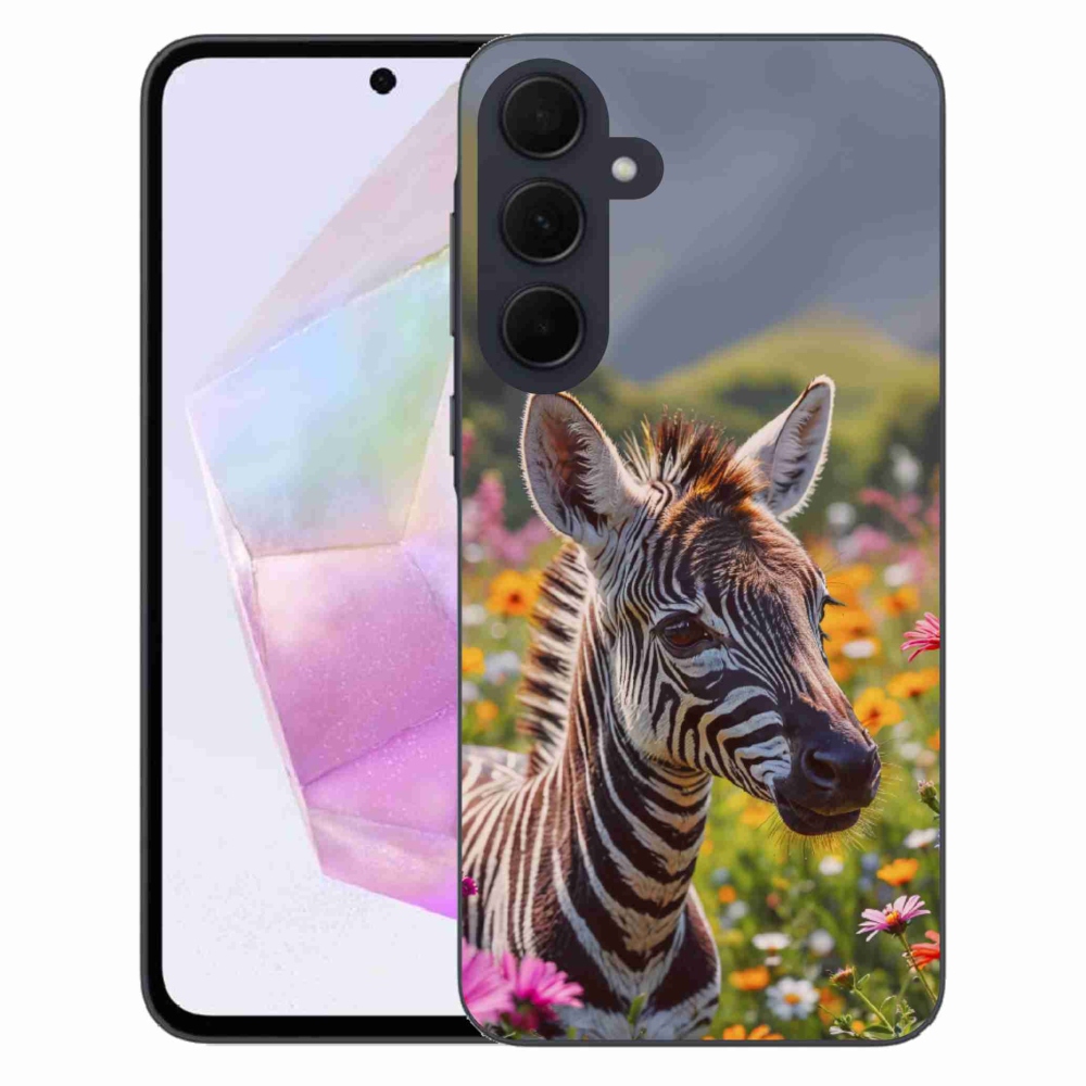 Zselés borítás mmCase Samsung Galaxy A35 5G - zebra a réten
