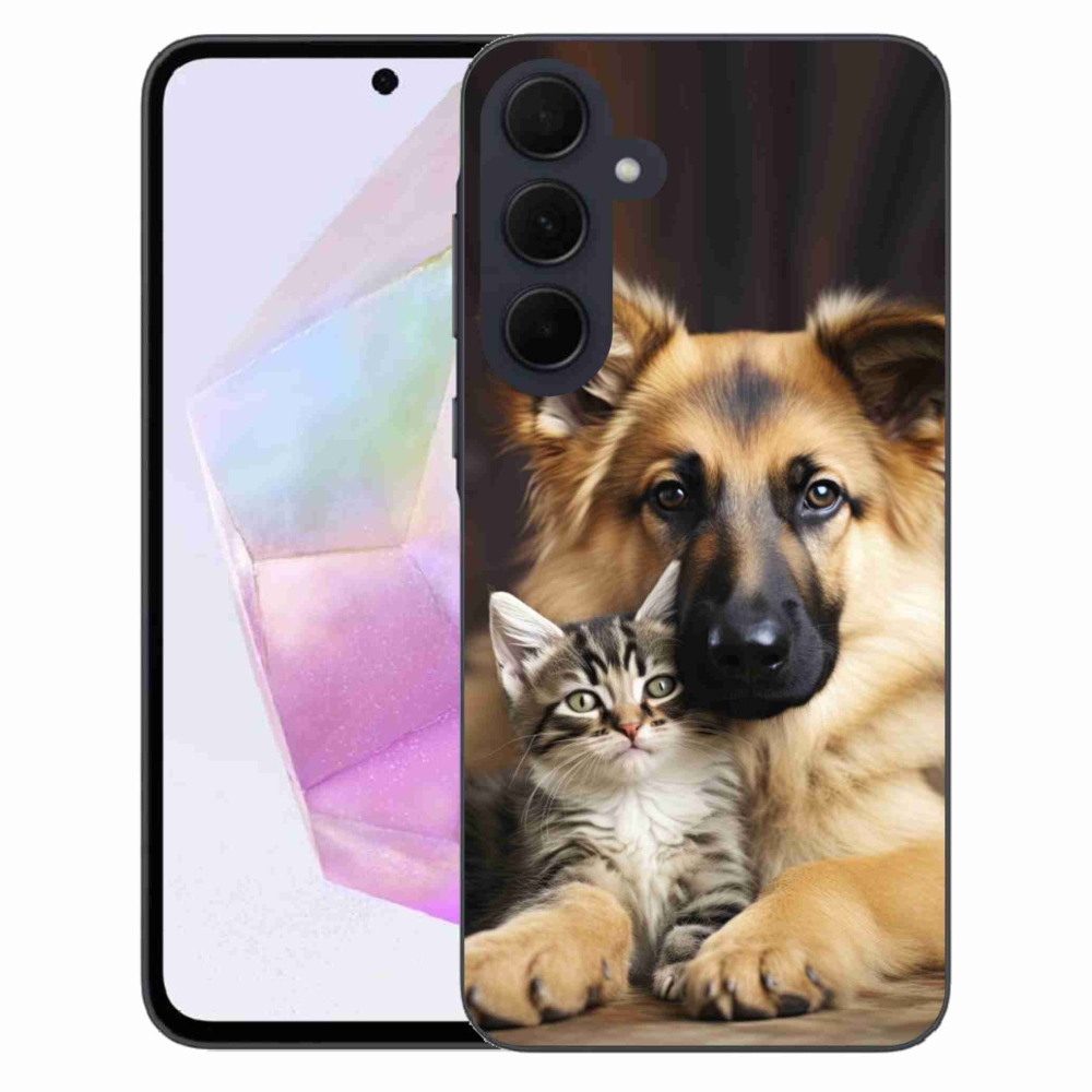 Gél borítás mmCase Samsung Galaxy A35 5G - állatbarátság