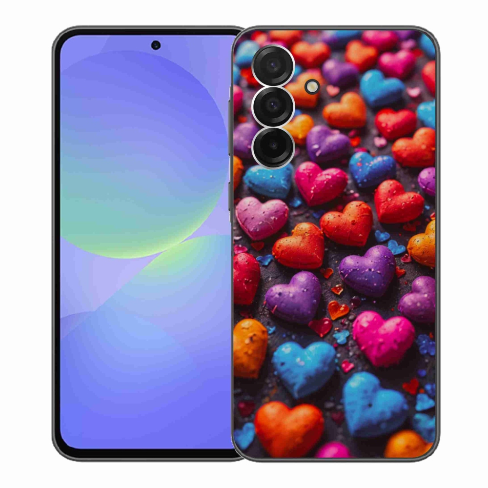 Gél védőhuzat mmCase Samsung Galaxy A36 5G - színes szív