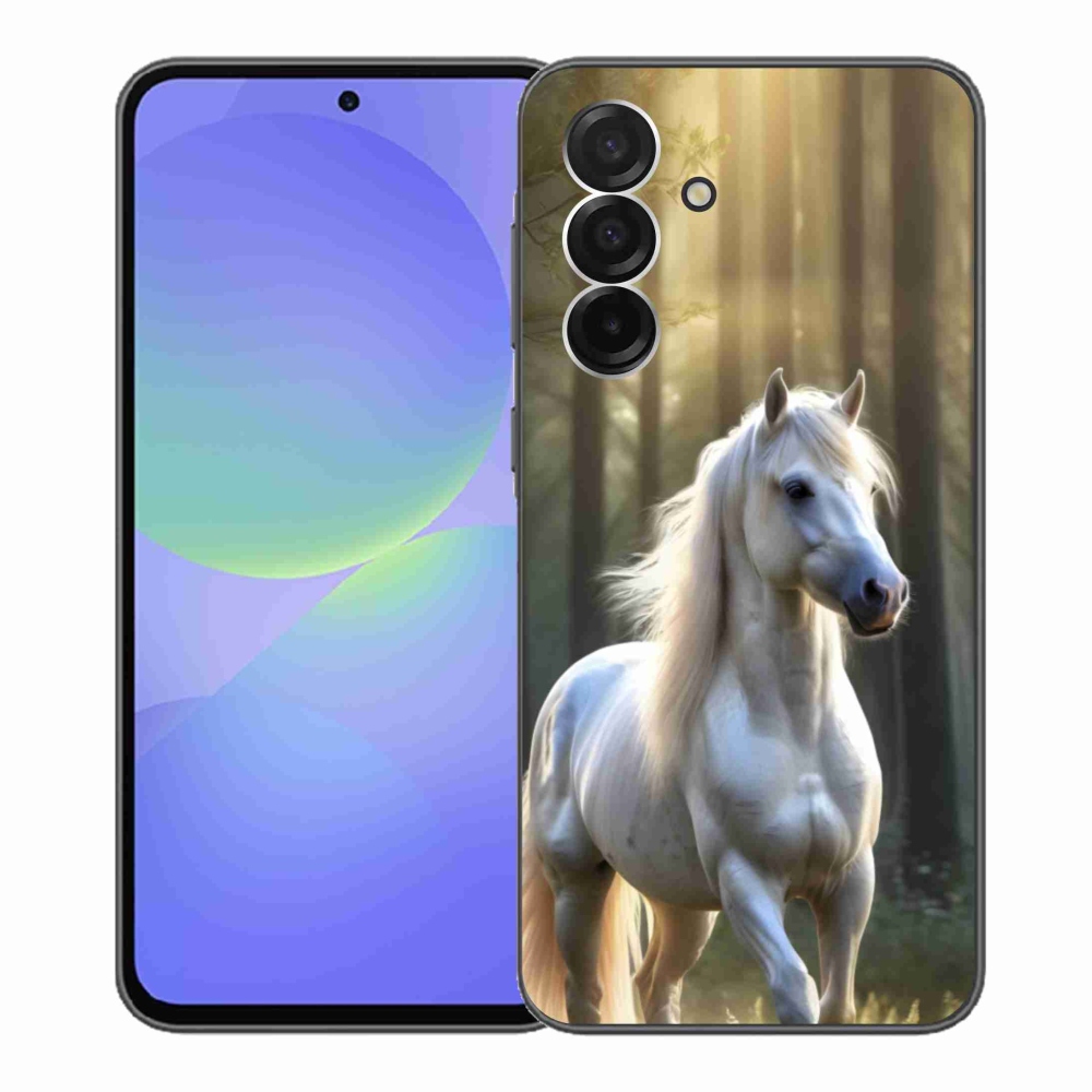 Zselés borítás mmCase Samsung Galaxy A36 5G - fehér ló 3