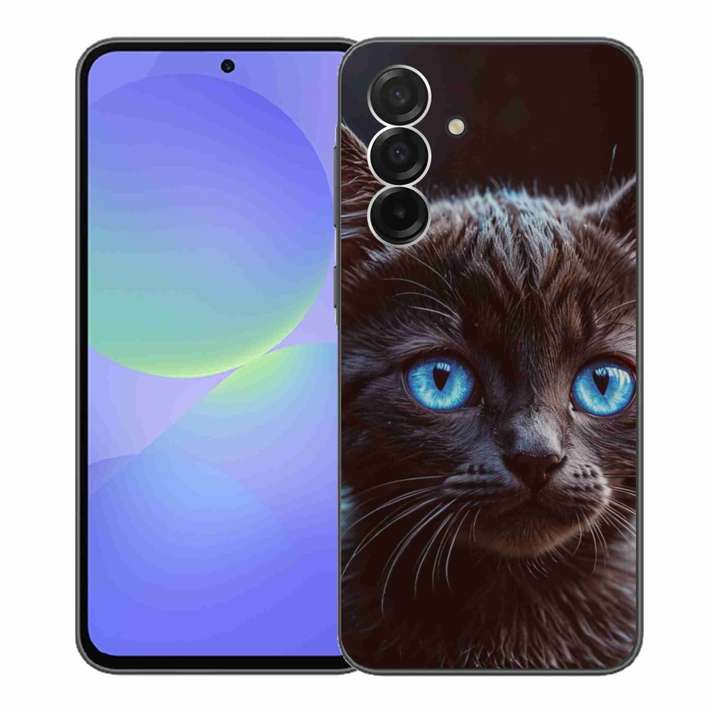 Gél védőhuzat mmCase Samsung Galaxy A36 5G - fekete cica 2