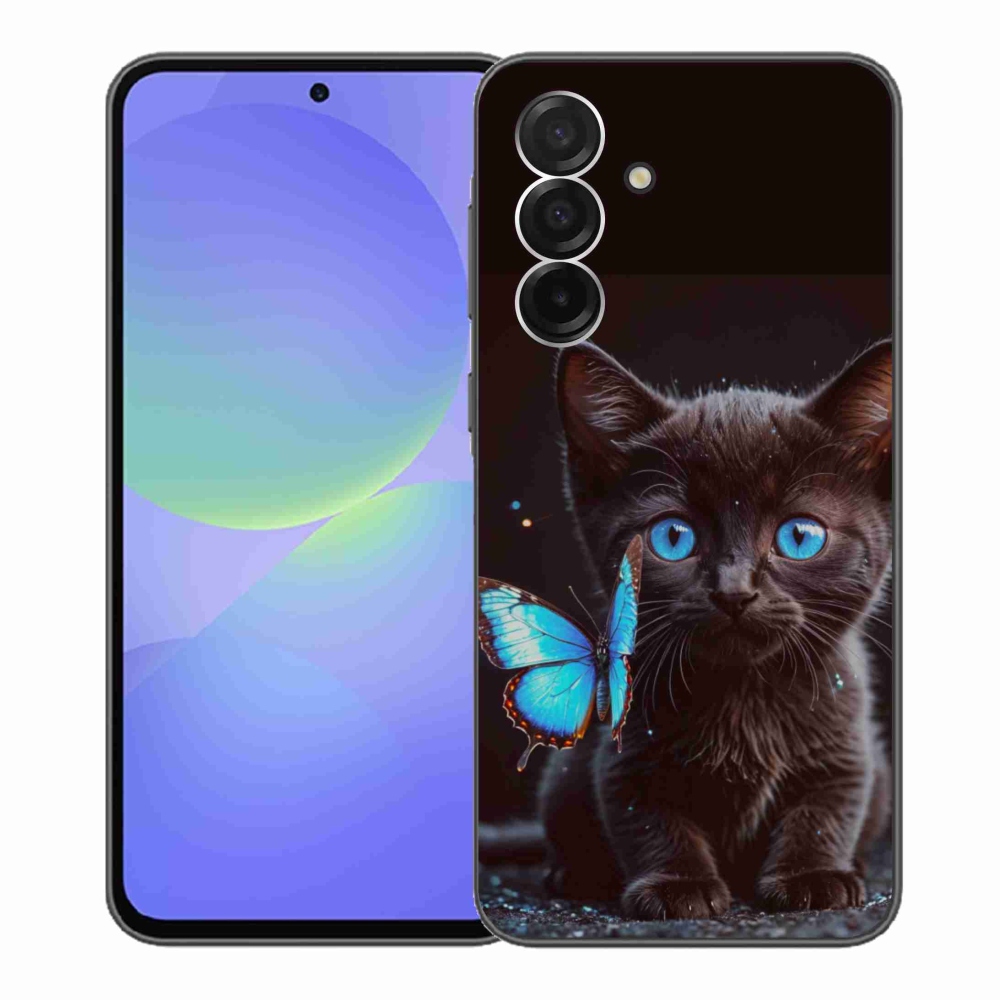 Gél védőhuzat mmCase Samsung Galaxy A36 5G - fekete cica 3