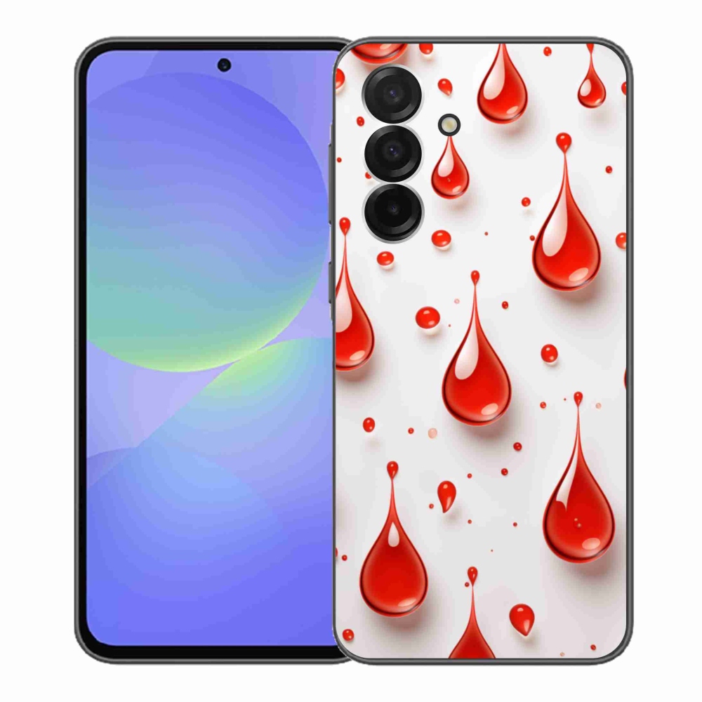 Zselés borítás mmCase Samsung Galaxy A36 5G - piros cseppek