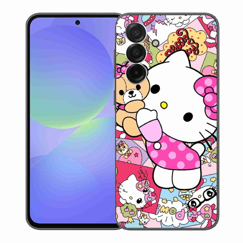 Gél borítás mmCase Samsung Galaxy A36 5G - aranyos cica - Samsung Galaxy A36 5G - cuki cica