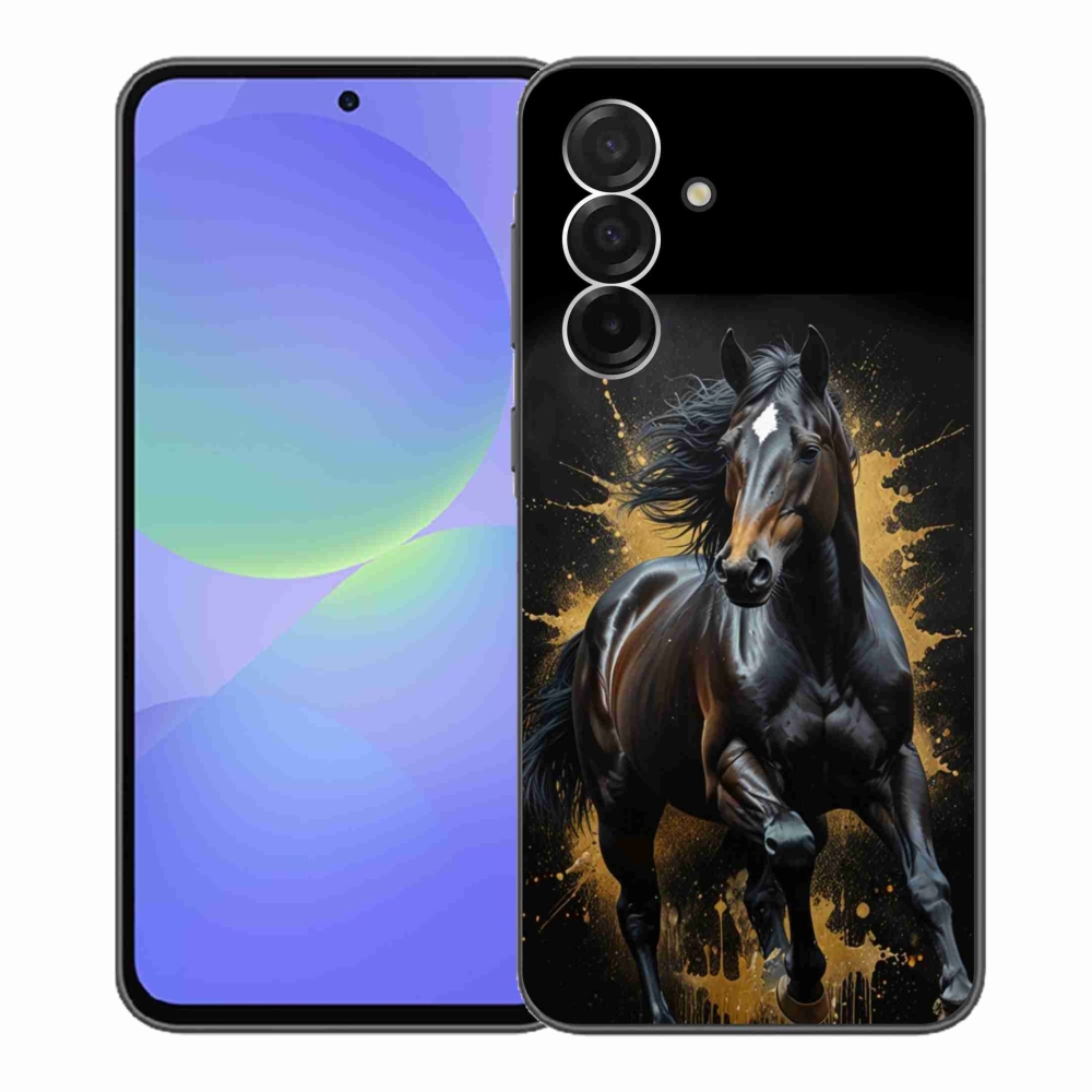 Zselés borítás mmCase Samsung Galaxy A36 5G - elegáns fekete ménes