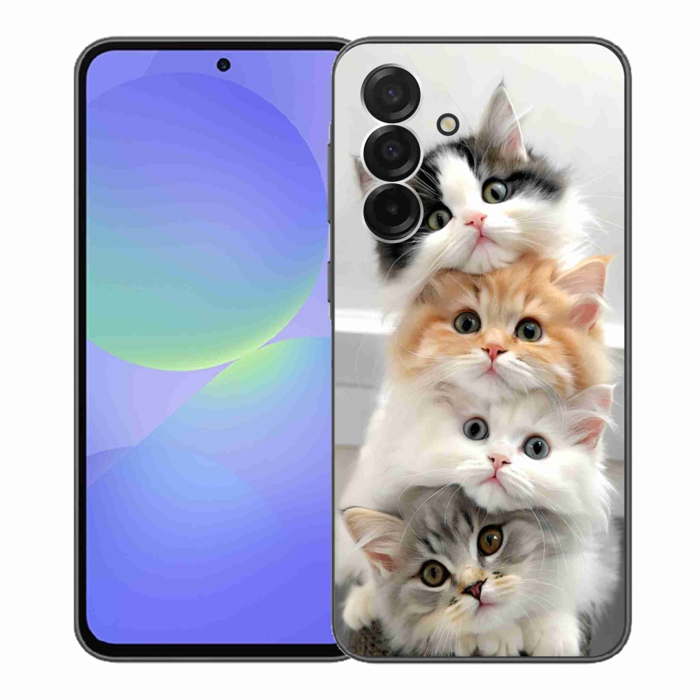 Zselés borítás mmCase Samsung Galaxy A36 5G - macska csokorhoz