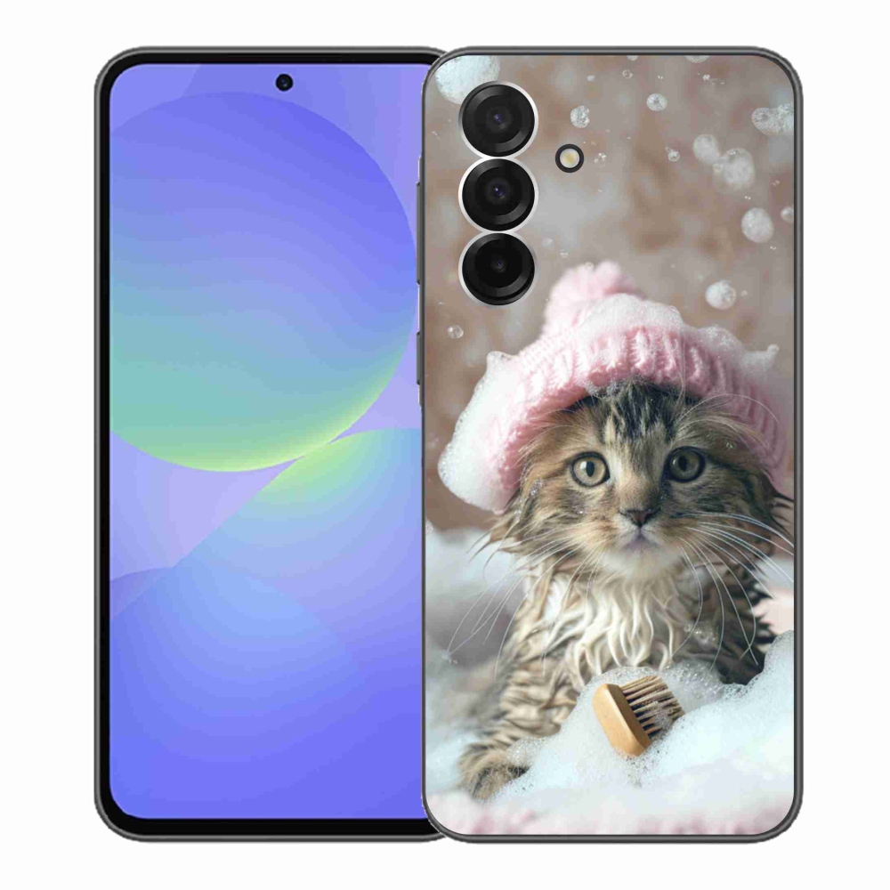 Gél borítás mmCase Samsung Galaxy A36 5G - cica és fürdő