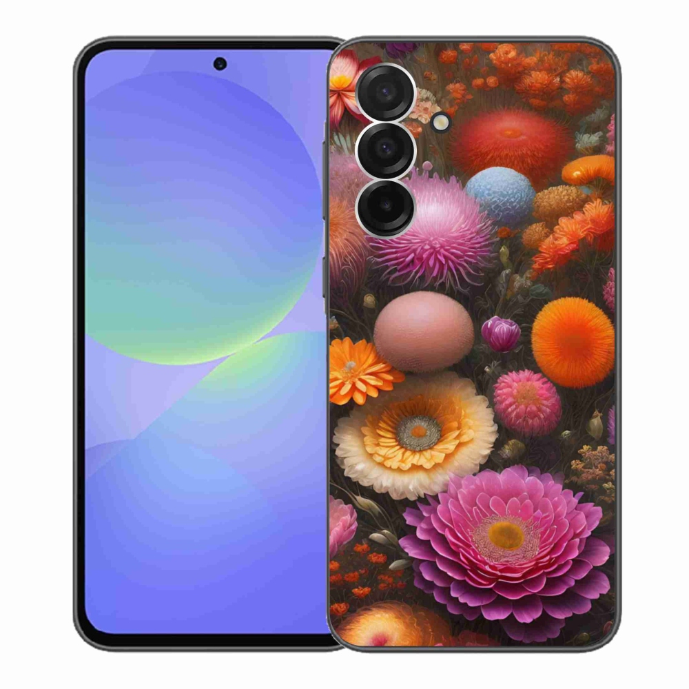 Gél borítás mmCase Samsung Galaxy A36 5G - virágos kompozícióhoz