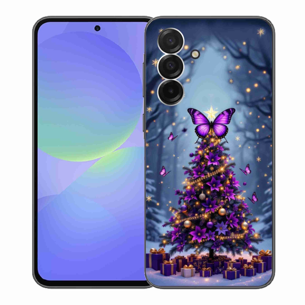 Gél borítás mmCase Samsung Galaxy A36 5G - pillangó karácsonyfa