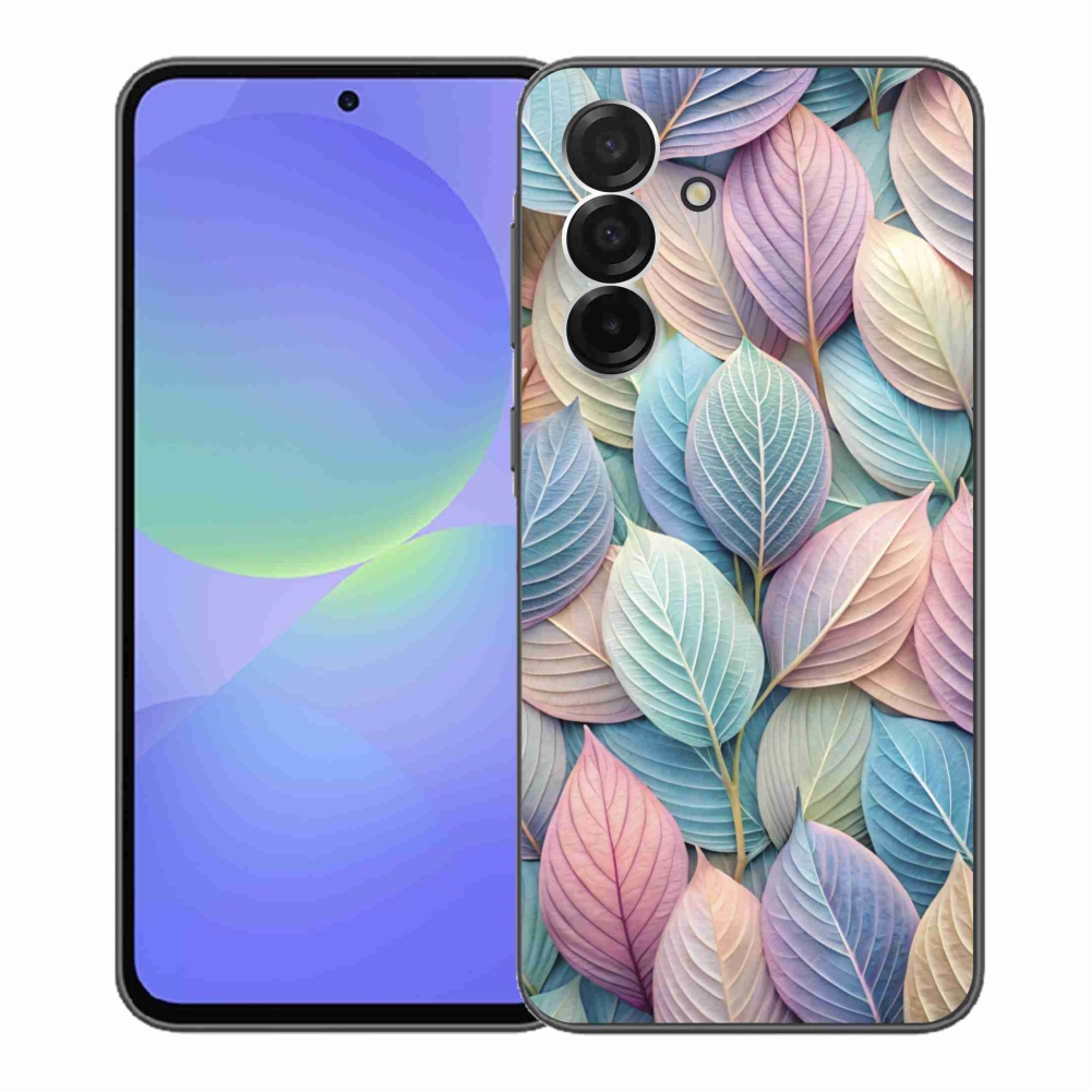Zselés borítás mmCase Samsung Galaxy A36 5G - pasztell levelek