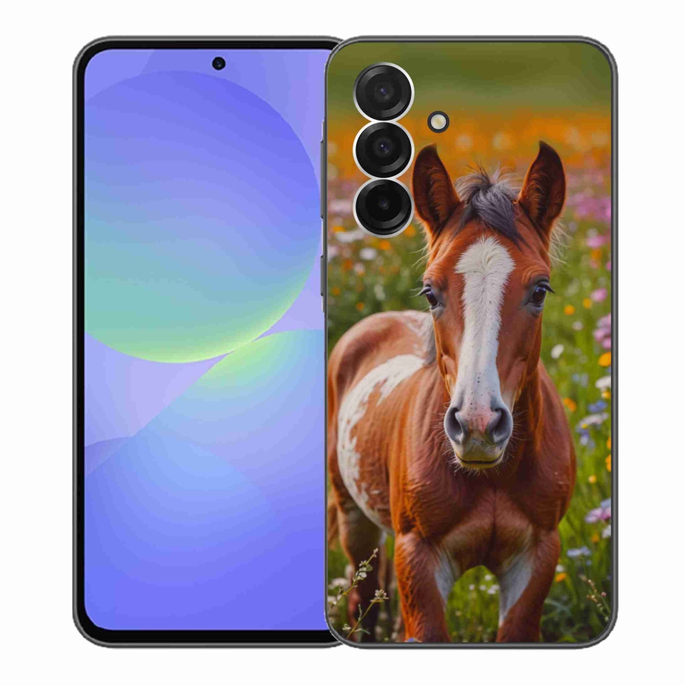 Gél borítás mmCase Samsung Galaxy A36 5G - aranyos csikóhoz