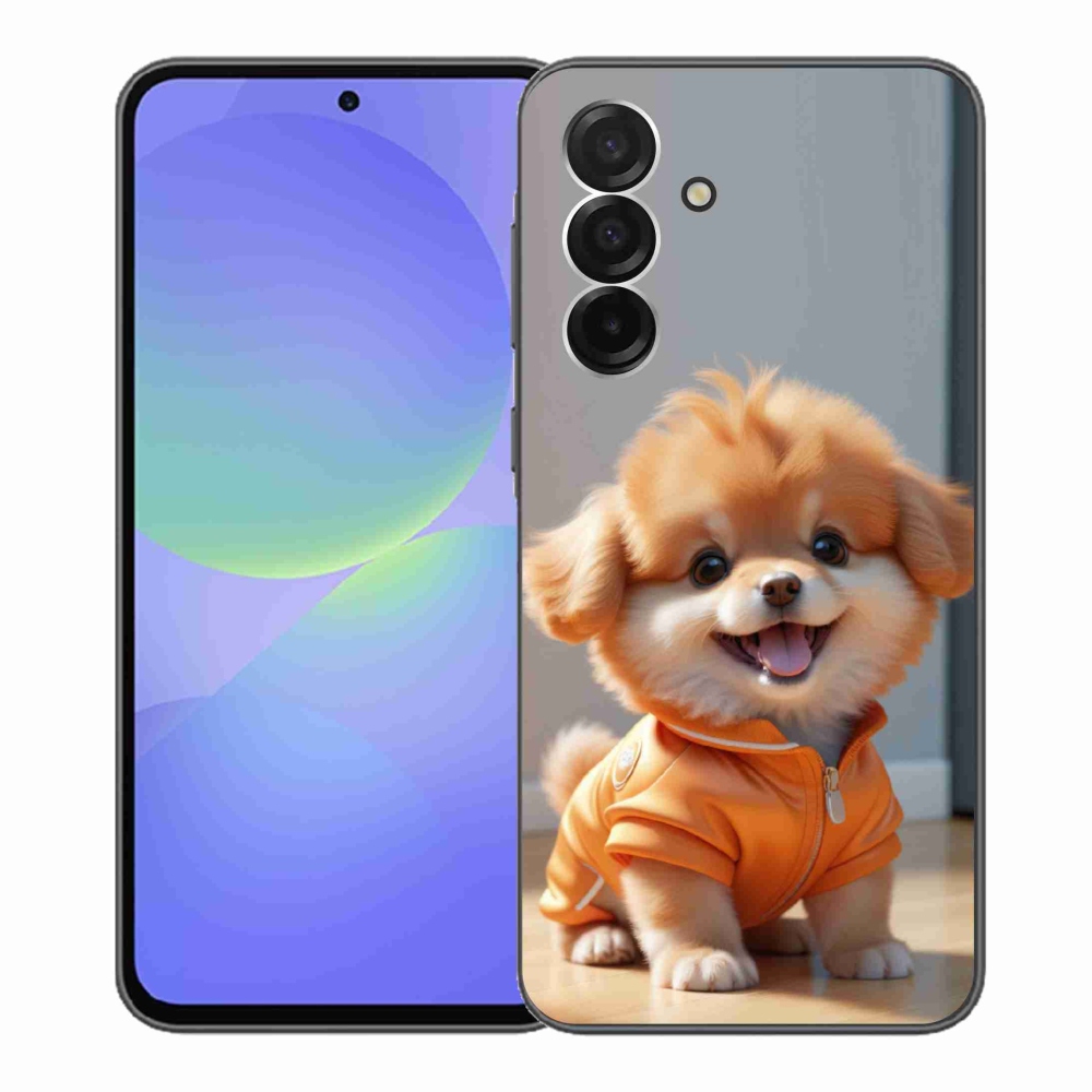 Zselés borítás mmCase Samsung Galaxy A36 5G - aranyos pomerániai pulóverben