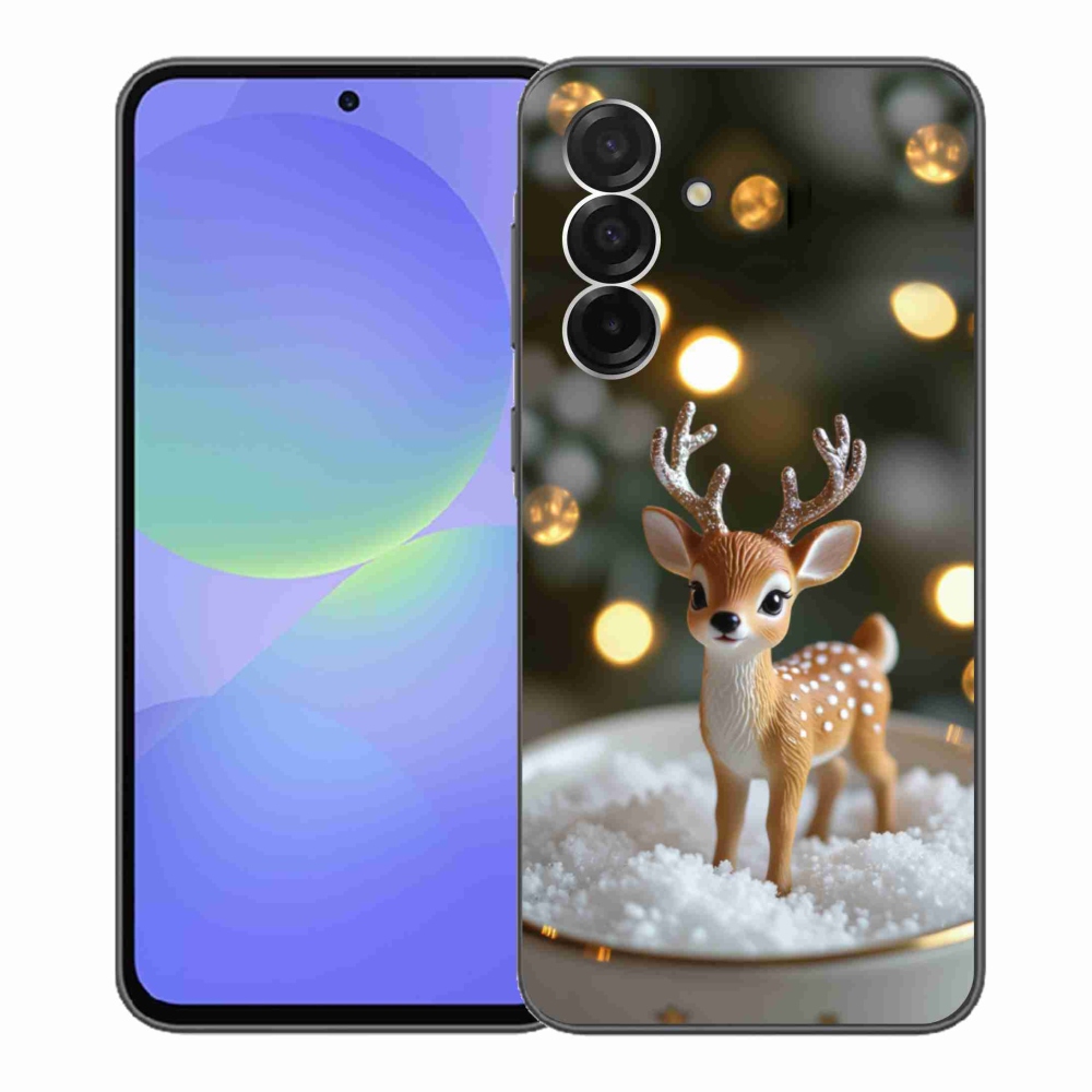 Gél borítás mmCase Samsung Galaxy A36 5G - aranyos karácsonyi szarvasok