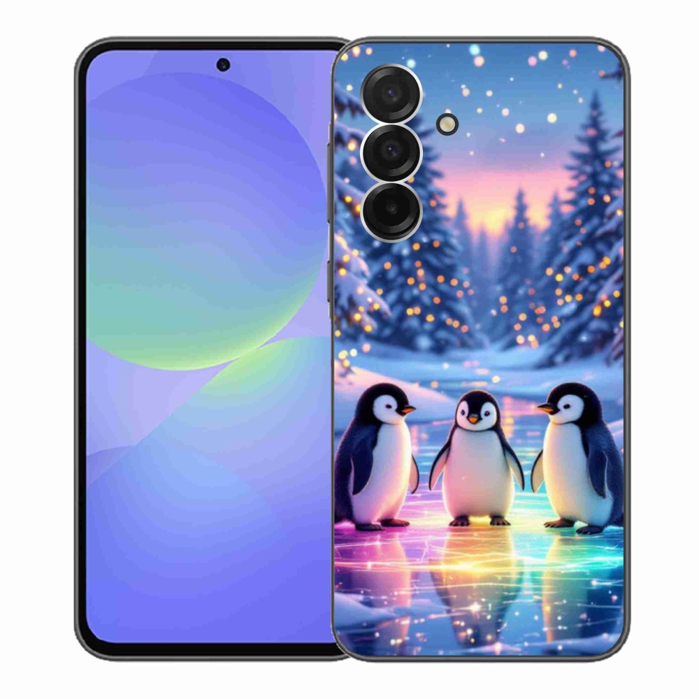 Gél borítás mmCase Samsung Galaxy A36 5G - pingvinekhez