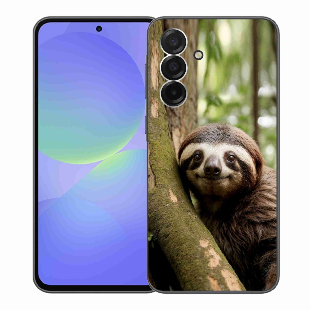 Gél borítás mmCase Samsung Galaxy A36 5G - mosolygó lajhárhoz