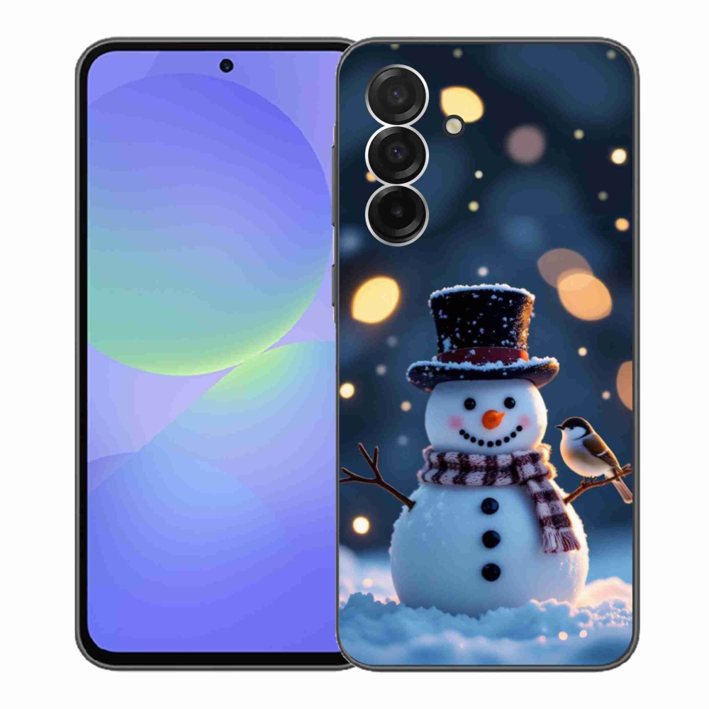 Gél borítás mmCase Samsung Galaxy A36 5G - karácsonyi hóemberhez