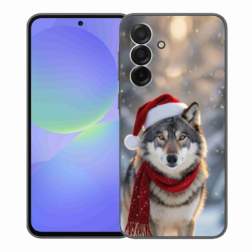 Gél borítás mmCase Samsung Galaxy A36 5G - Karácsonyi farkas