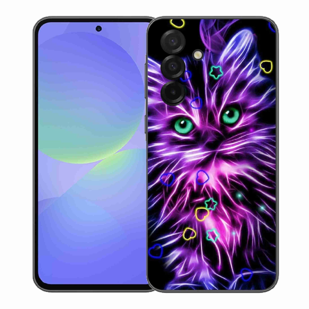 Gél borítás mmCase Samsung Galaxy A37 5G - absztrakt macska - Samsung Galaxy A37 5G - absztrakt macska