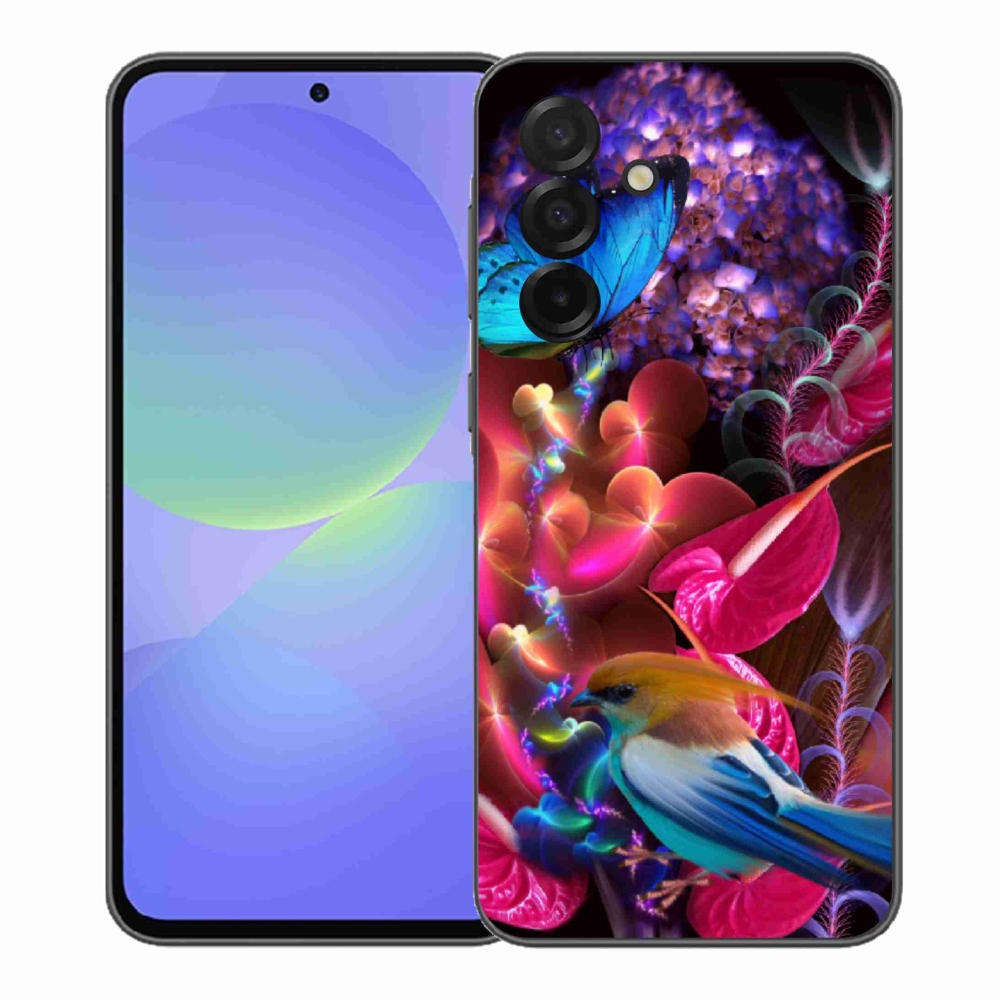 Gél borítás mmCase Samsung Galaxy A37 5G - színes virágokhoz