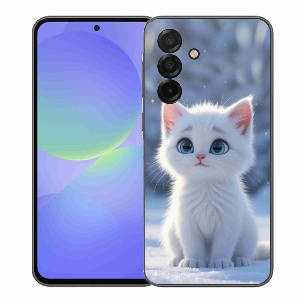 Gél védőhuzat mmCase Samsung Galaxy A37 5G - fehér cica 3