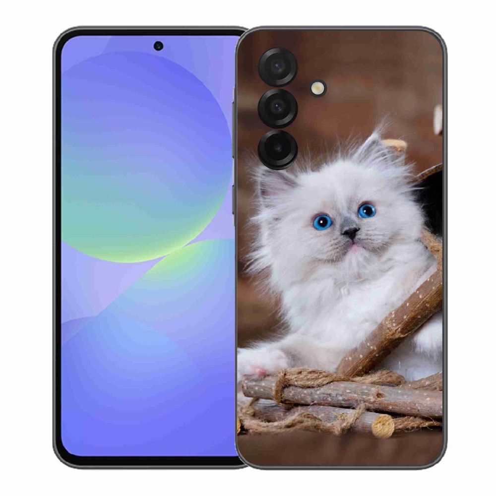 Gél védőhuzat mmCase Samsung Galaxy A37 5G - fehér cica