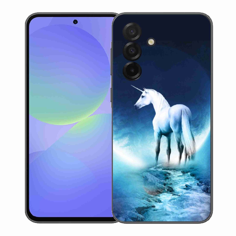 Gél védőhuzat mmCase Samsung Galaxy A37 5G - fehér egyszarvúhoz