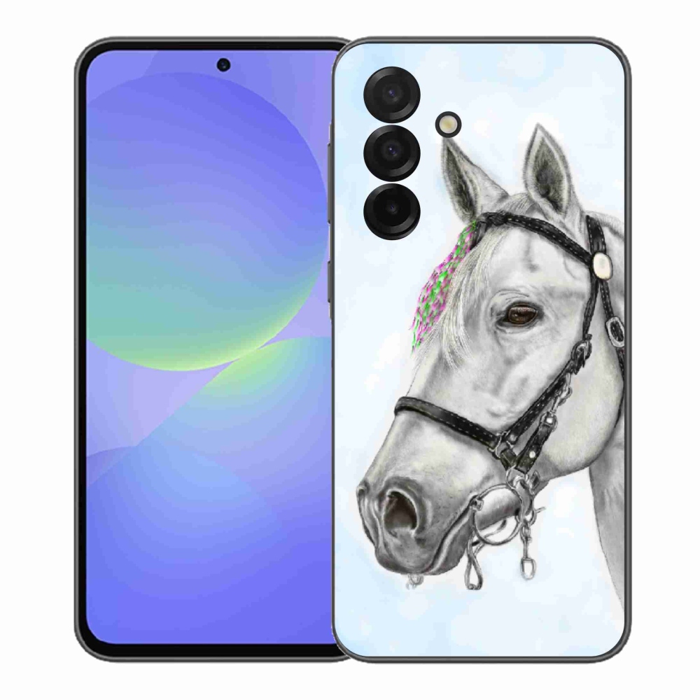 Zselés borítás mmCase Samsung Galaxy A37 5G - fehér ló 1