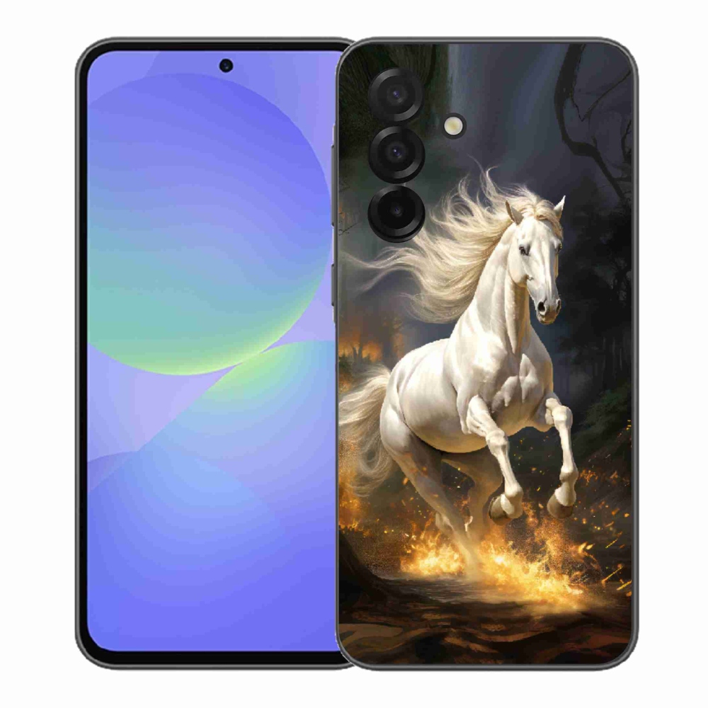 Zselés borítás mmCase Samsung Galaxy A37 5G - fehér ló 2