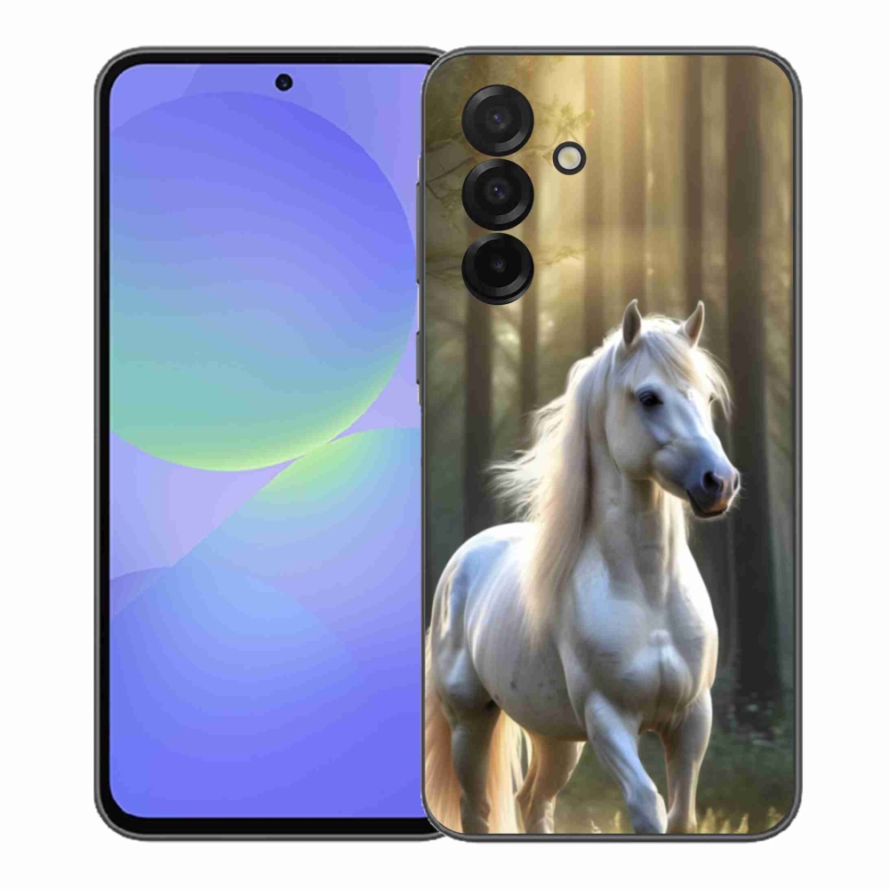 Zselés borítás mmCase Samsung Galaxy A37 5G - fehér ló 3