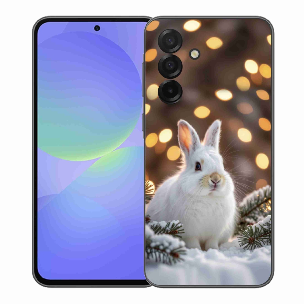 Zselés borítás mmCase Samsung Galaxy A37 5G - fehér nyúl