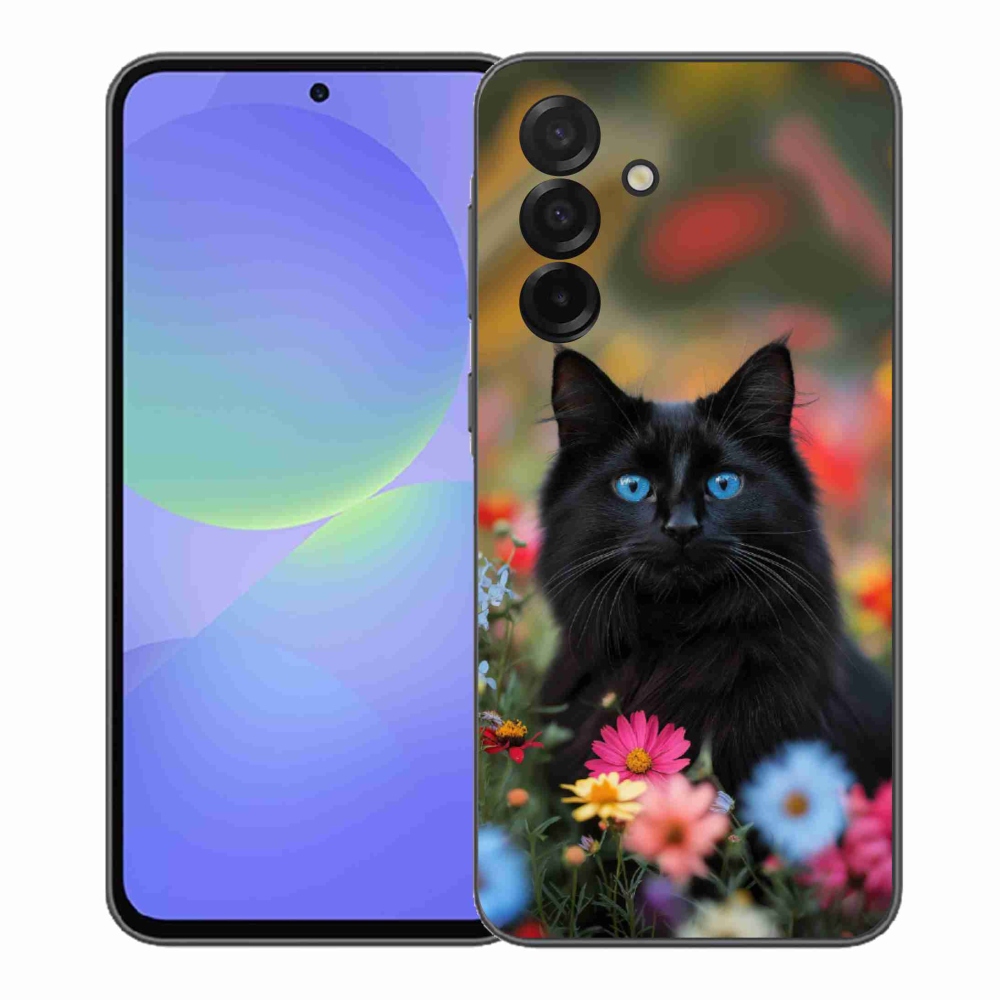 Gél borítás mmCase Samsung Galaxy A37 5G - fekete cica 4
