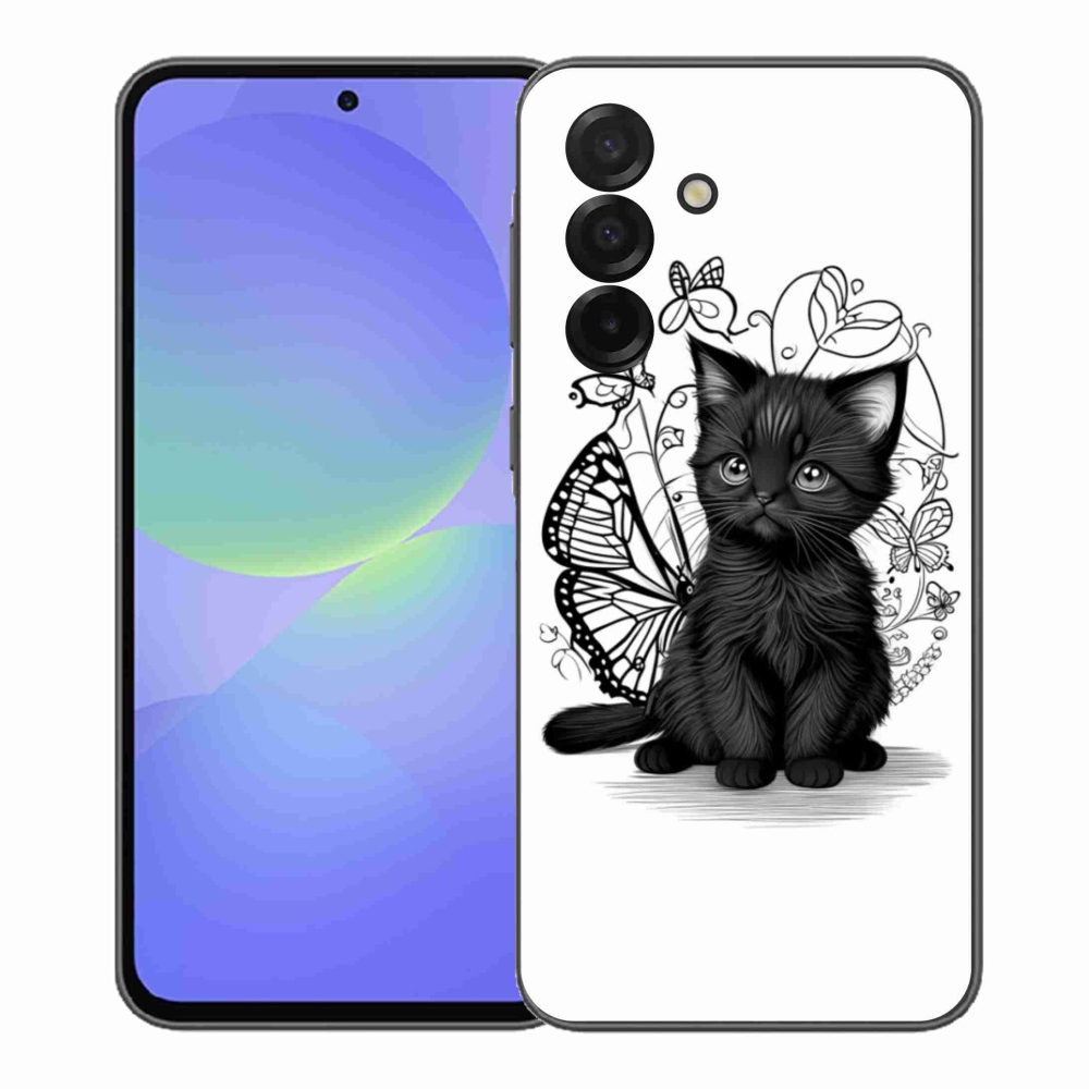 Gél védőhuzat mmCase Samsung Galaxy A37 5G - fekete cica