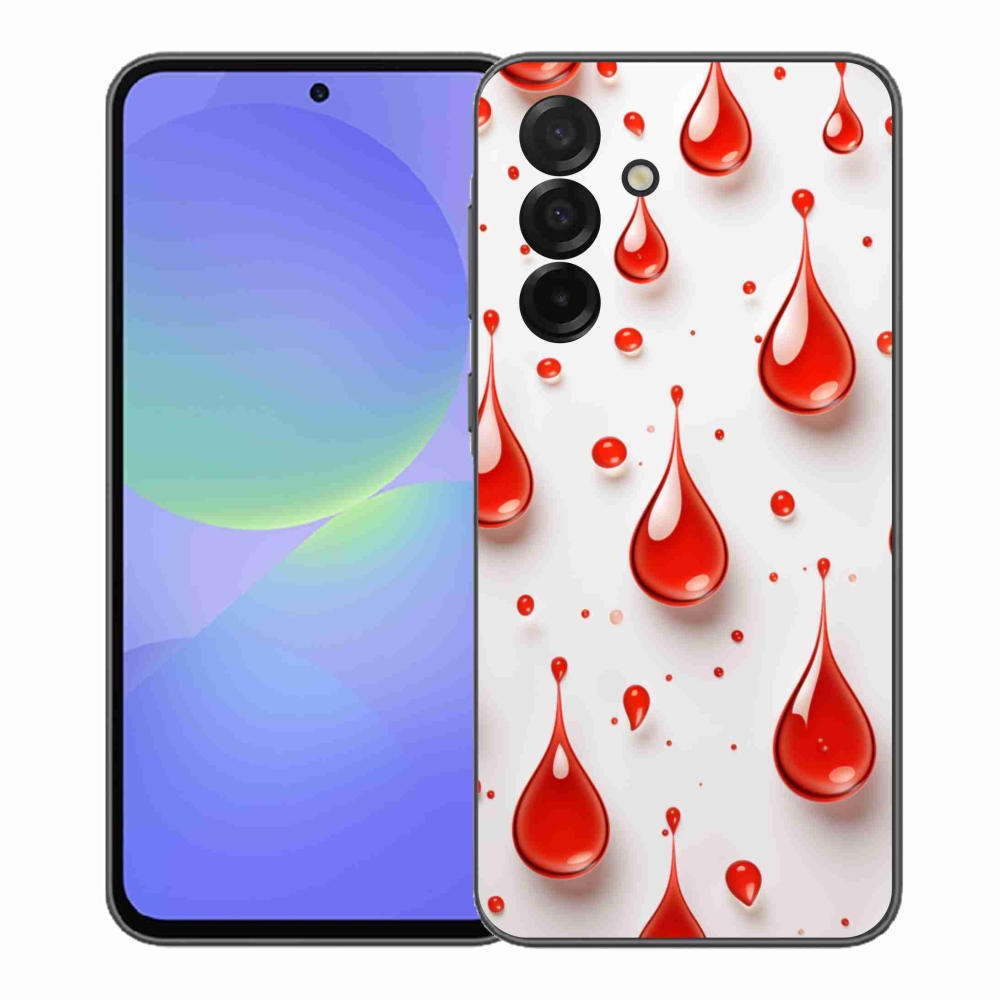 Zselés borítás mmCase Samsung Galaxy A37 5G - piros cseppek