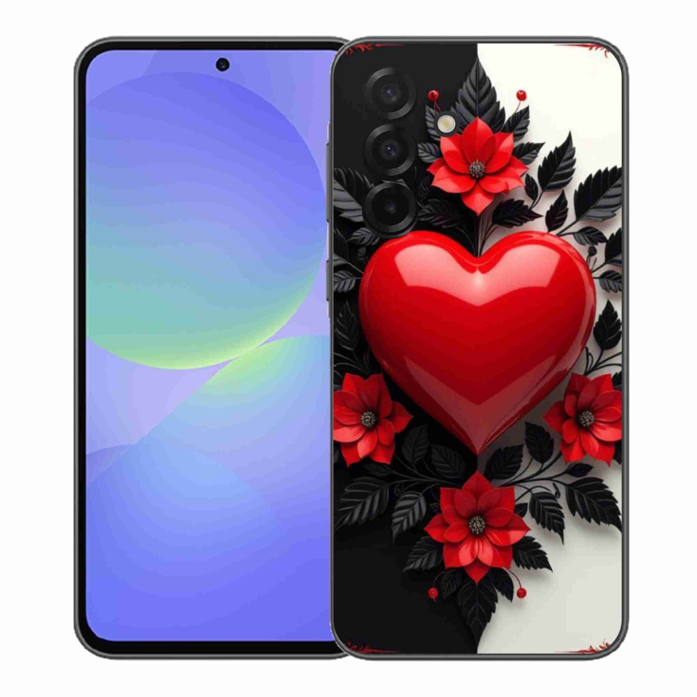 Gél védőhuzat mmCase Samsung Galaxy A37 5G - piros szív