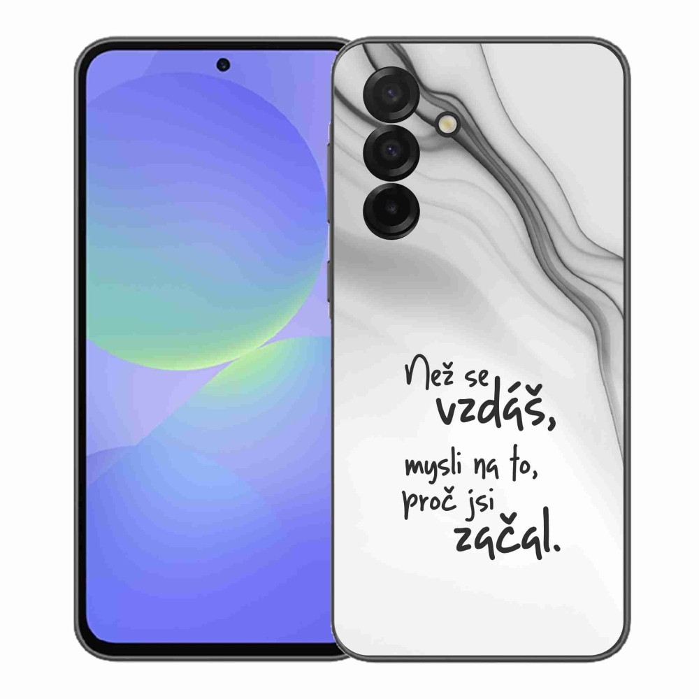 Gél borító mmCase Samsung Galaxy A37 5G - idézet 2 fehér háttér