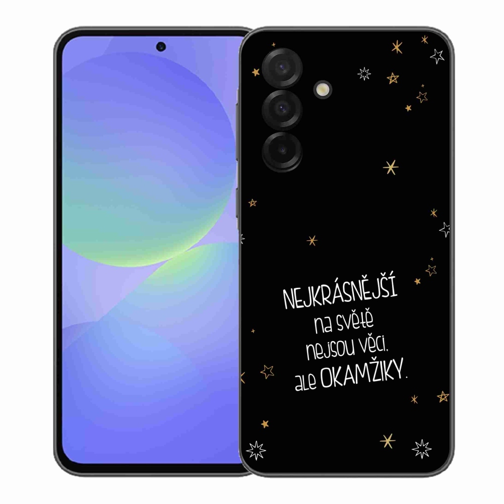 Gél borítás mmCase Samsung Galaxy A37 5G - idézem 4 fekete háttér