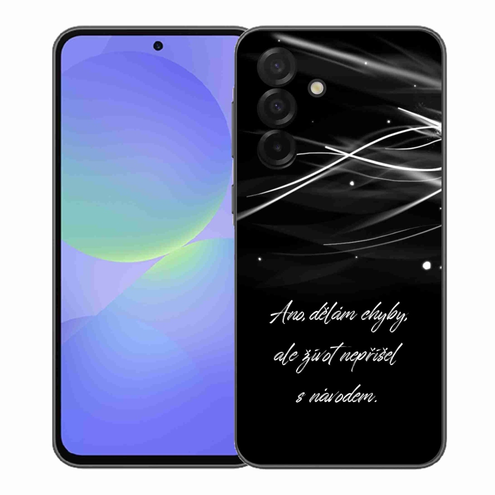 Gél borítás mmCase Samsung Galaxy A37 5G - idézem fekete háttérrel