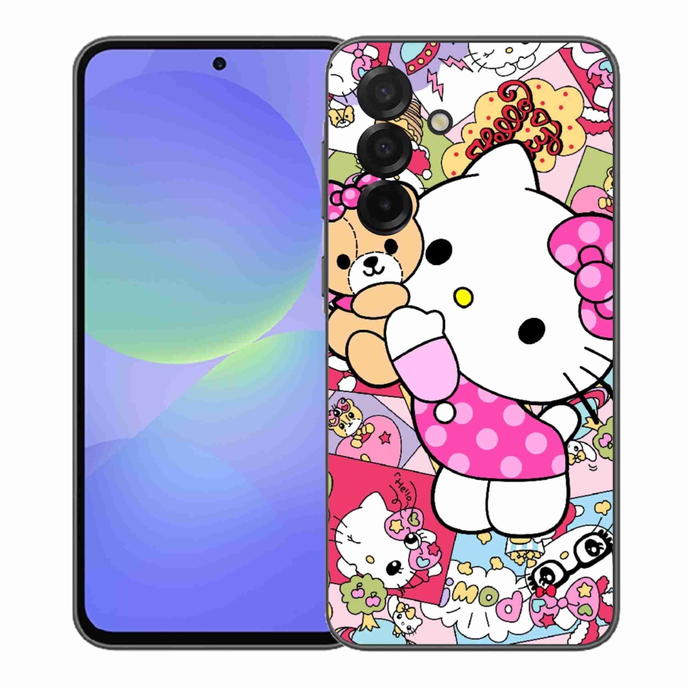 Gél borítás mmCase Samsung Galaxy A37 5G - aranyos cica - Samsung Galaxy A37 5G - cuki cica
