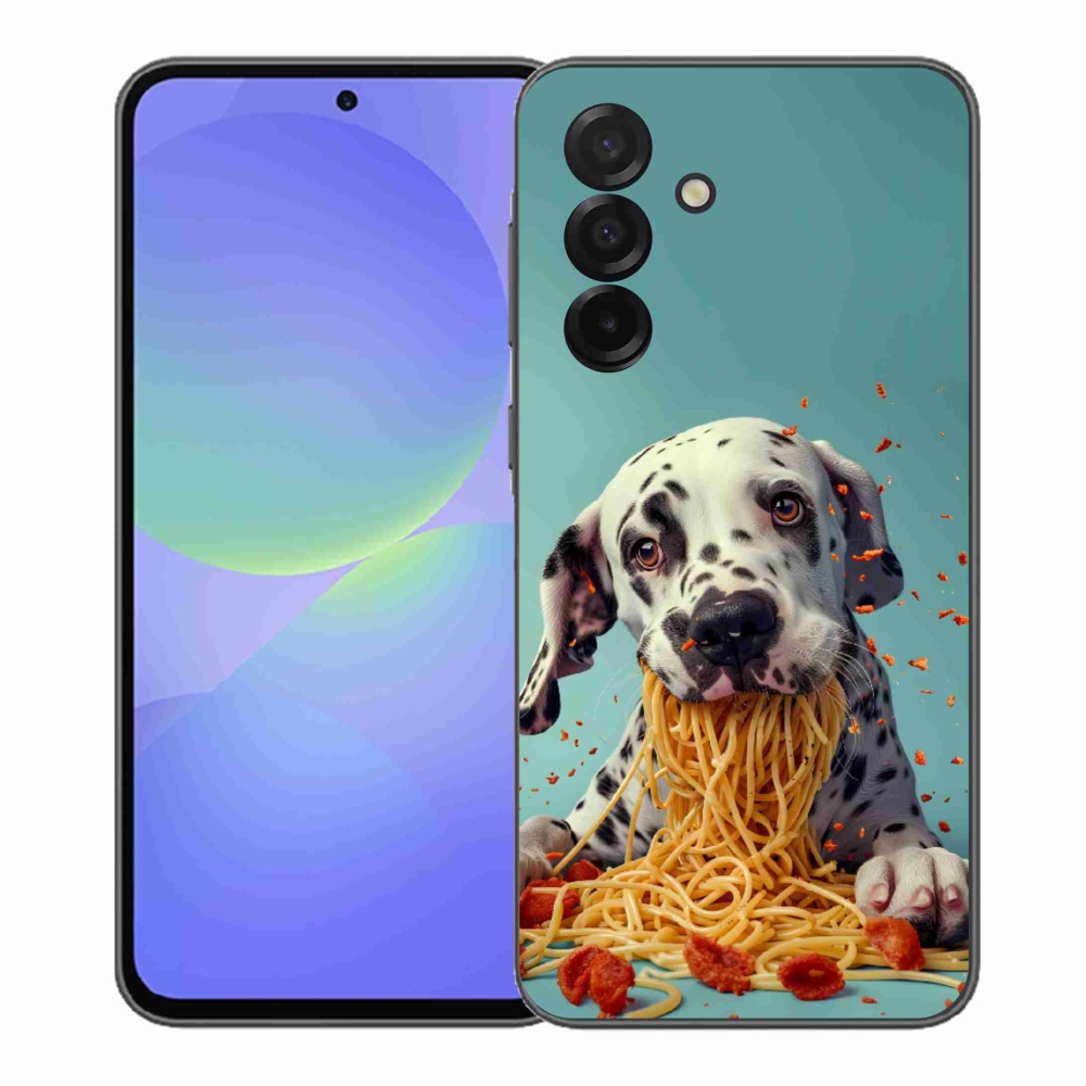 Zselés borítás mmCase Samsung Galaxy A37 5G - Dalmát és spagetti