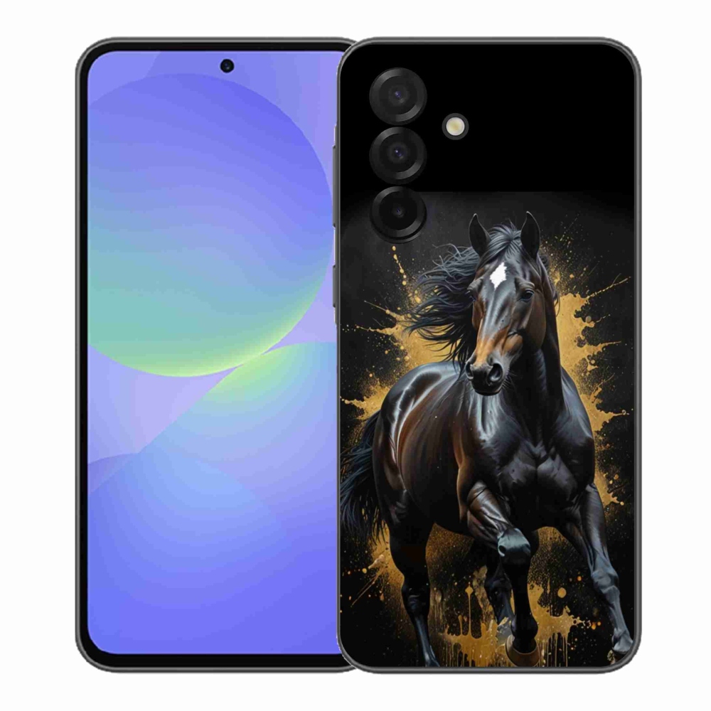 Zselés borítás mmCase Samsung Galaxy A37 5G - elegáns fekete ménes